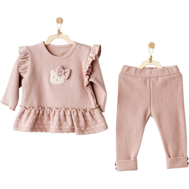 CUTE BEAR series sweater/pants set