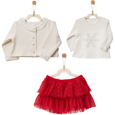 Set sweater+sweater+skirt, series HAPPY NEW YEAR