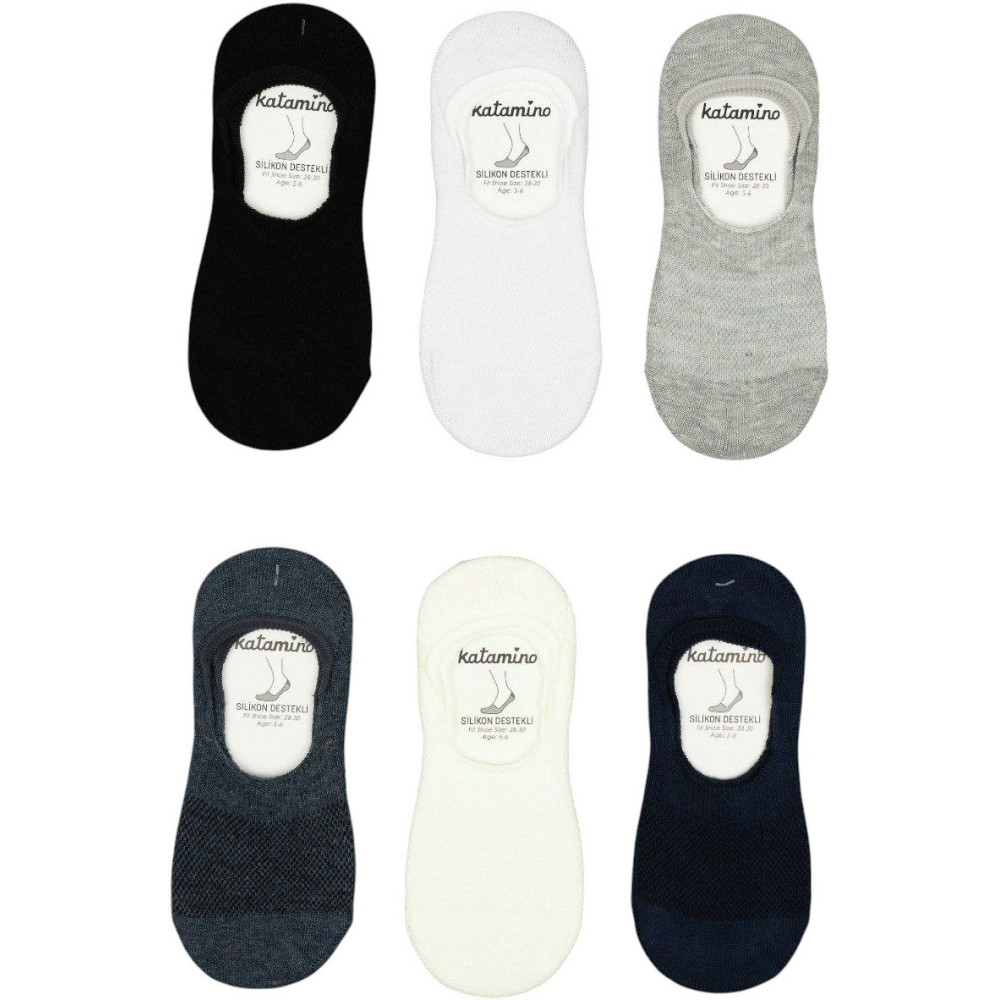 Socks no-show cotton Silikonlu