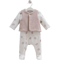 Set: Jumpsuit + Vest, MINI NATURE series