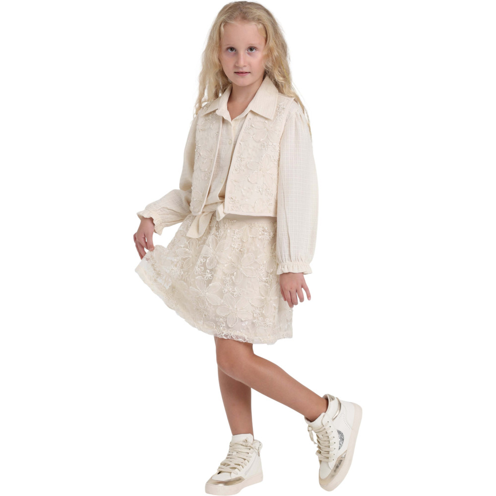 Set vest+shirt+skirt-shorts