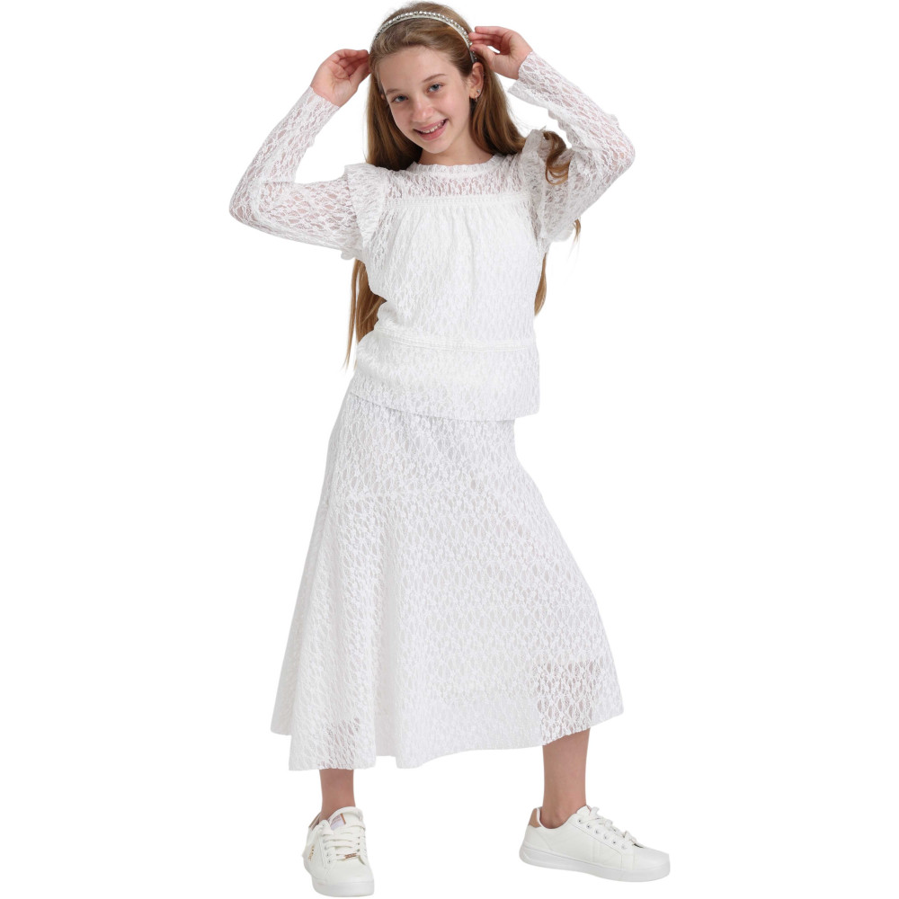 Set of blouse+tank top+skirt