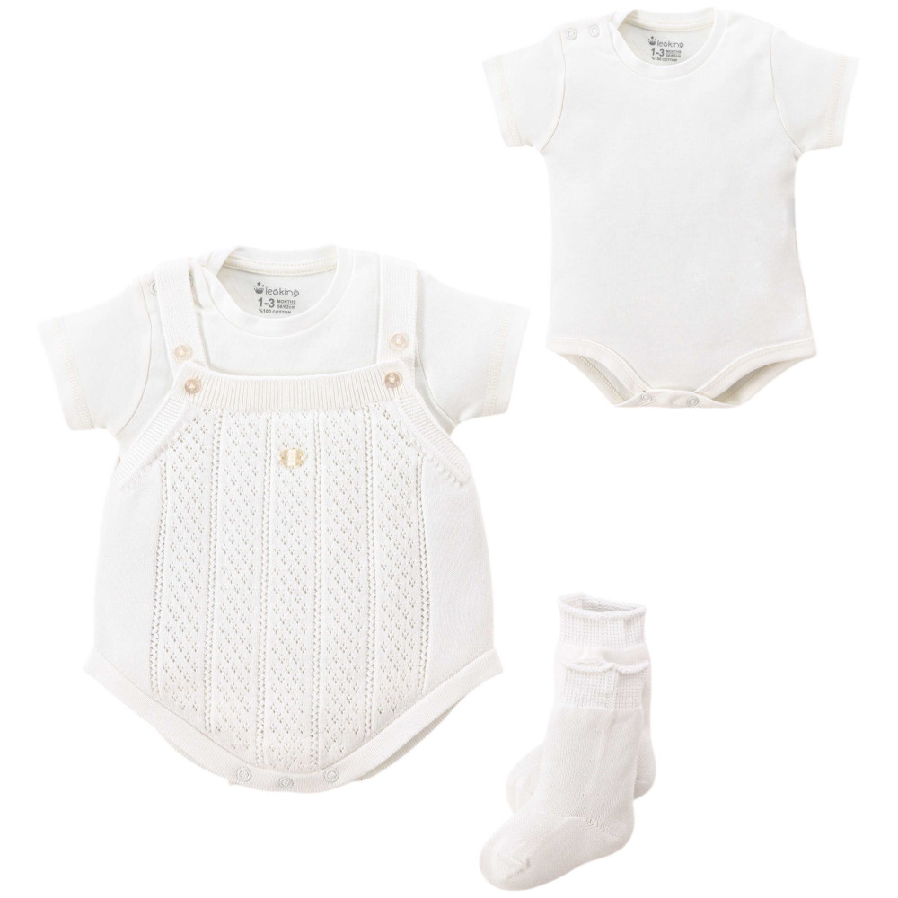 Set overalls+body+socks