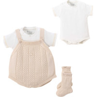 Set overalls+body+socks