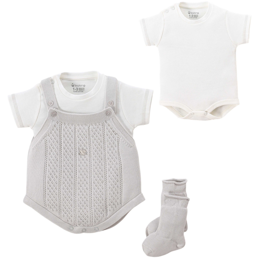 Set overalls+body+socks