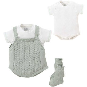 Set overalls+body+socks