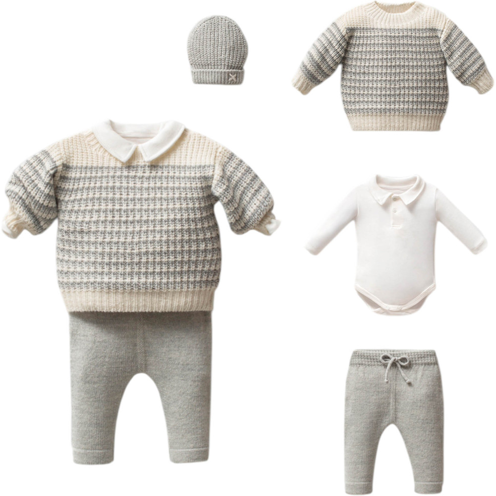 Set sweater+body+pants+hat