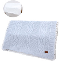 Blanket knitted+blanket cotton