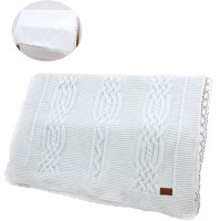 Blanket knitted+blanket cotton