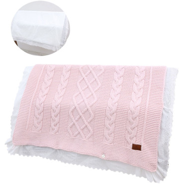 Blanket knitted+blanket cotton
