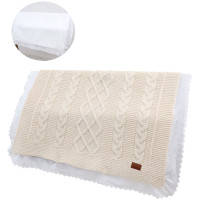 Blanket knitted+blanket cotton