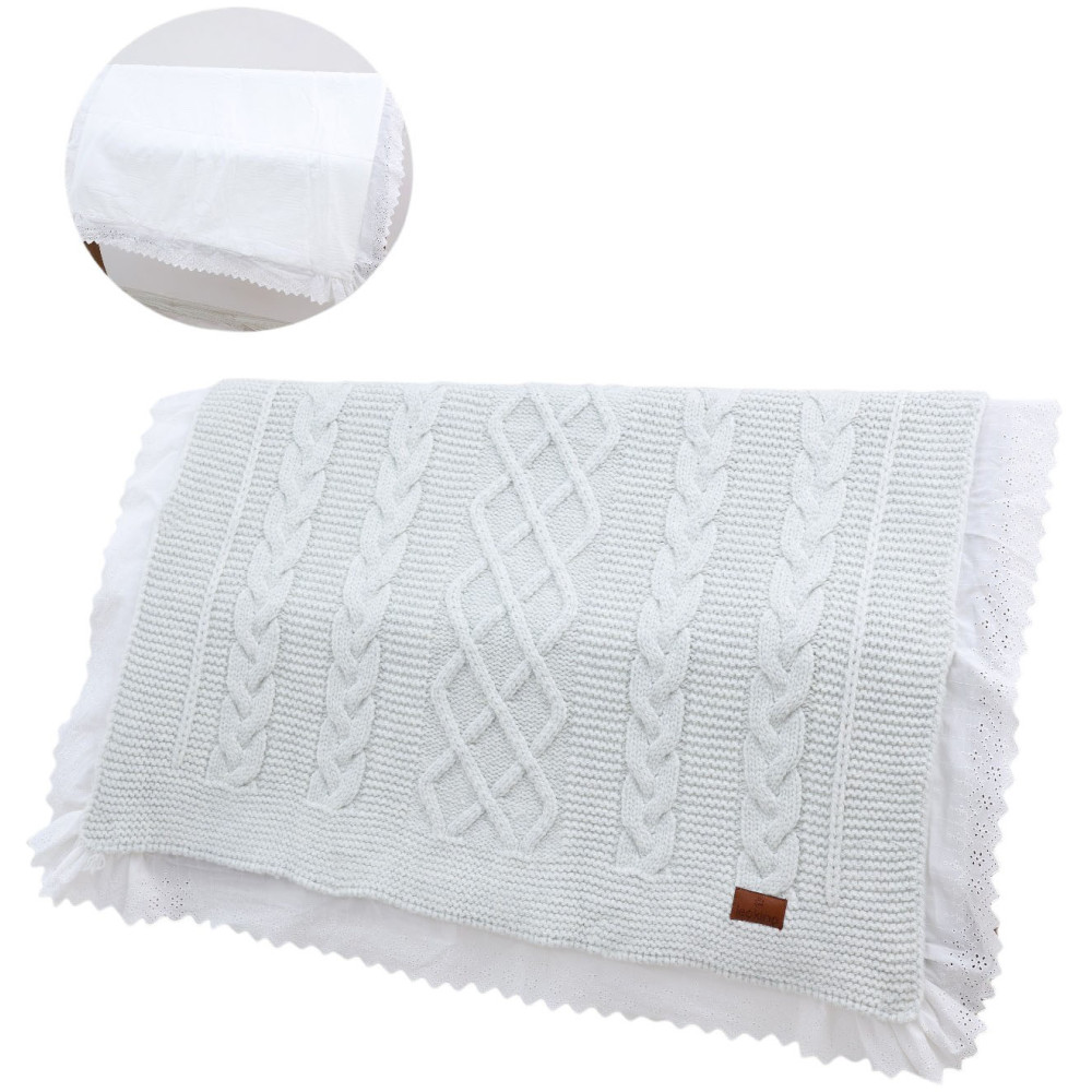 Blanket knitted+blanket cotton