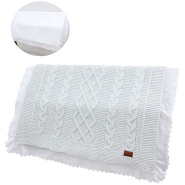 Blanket knitted+blanket cotton