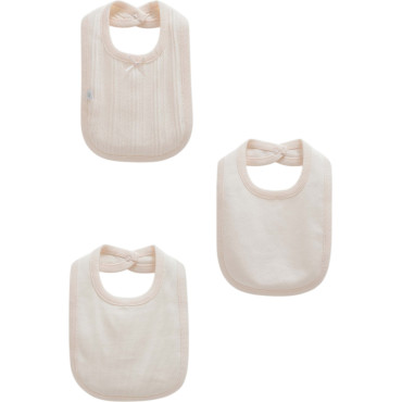 Bibs set 3pcs (pack of 4 sets), series BEAUTY GIRL. (Ready)