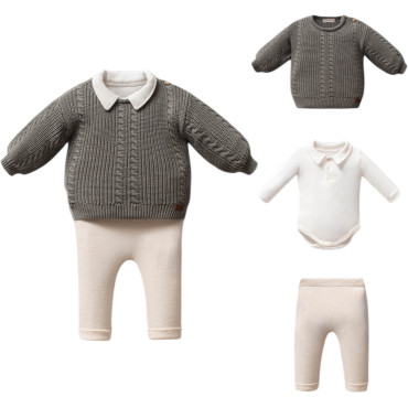 Set sweater+body+pants