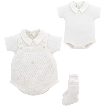 Set overalls+body+socks