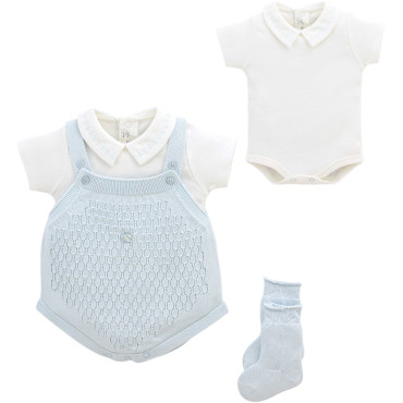 Set overalls+body+socks