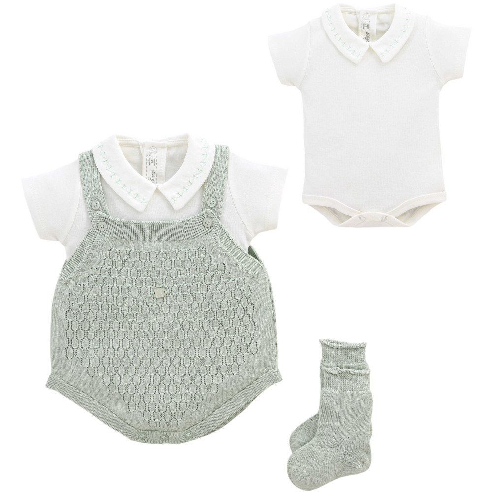 Set overalls+body+socks