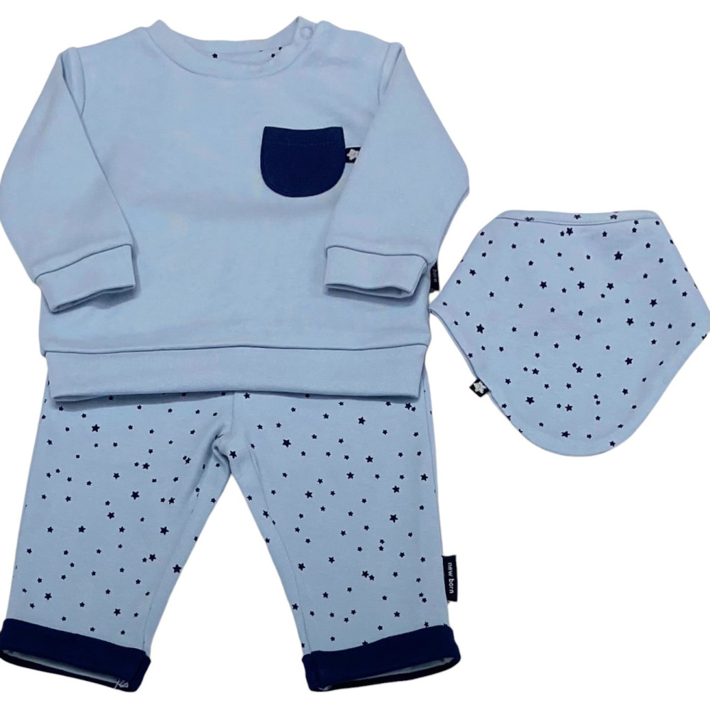 Set sweater+pants+bib