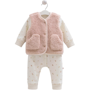 Set overalls+vest, series HAPPY WINTER