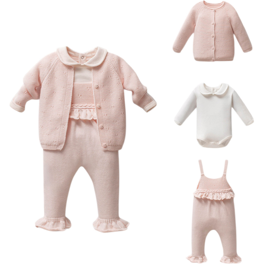 Set overalls+sweater+body