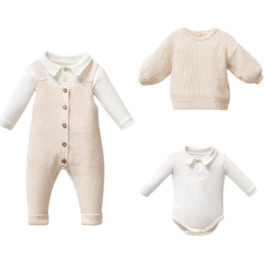Set overalls+sweater+body