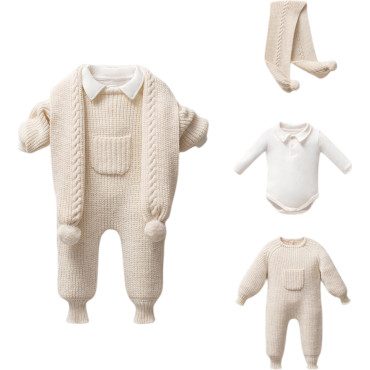 Set overalls+body+scarf