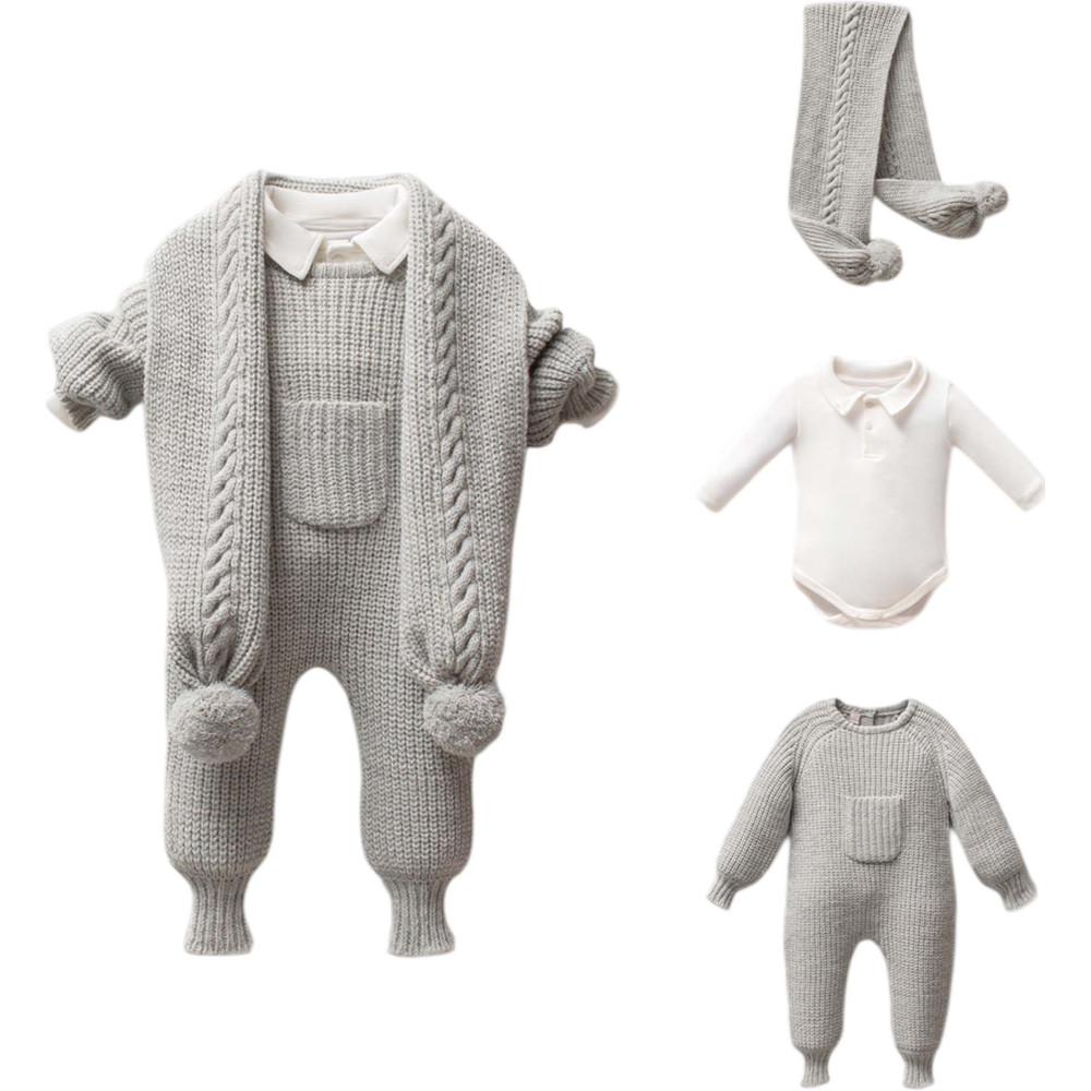Set overalls+body+scarf