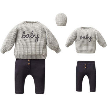 Set sweater + hat + pants