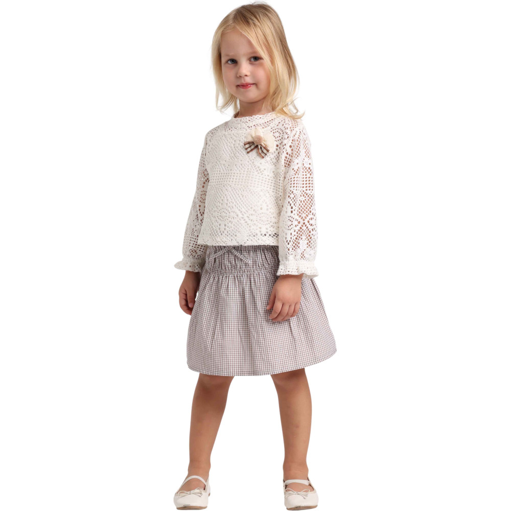 Set blouse+jacket+tank top+skirt-shorts