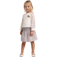 Set blouse+jacket+tank top+skirt-shorts