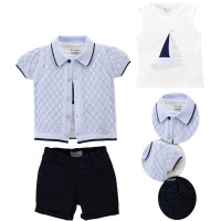 Set T-shirt+sweater+shorts