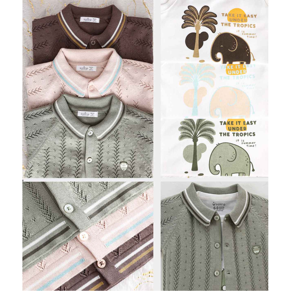 Set T-shirt+sweater+shorts