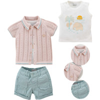 Set T-shirt+sweater+shorts