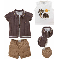 Set T-shirt+sweater+shorts