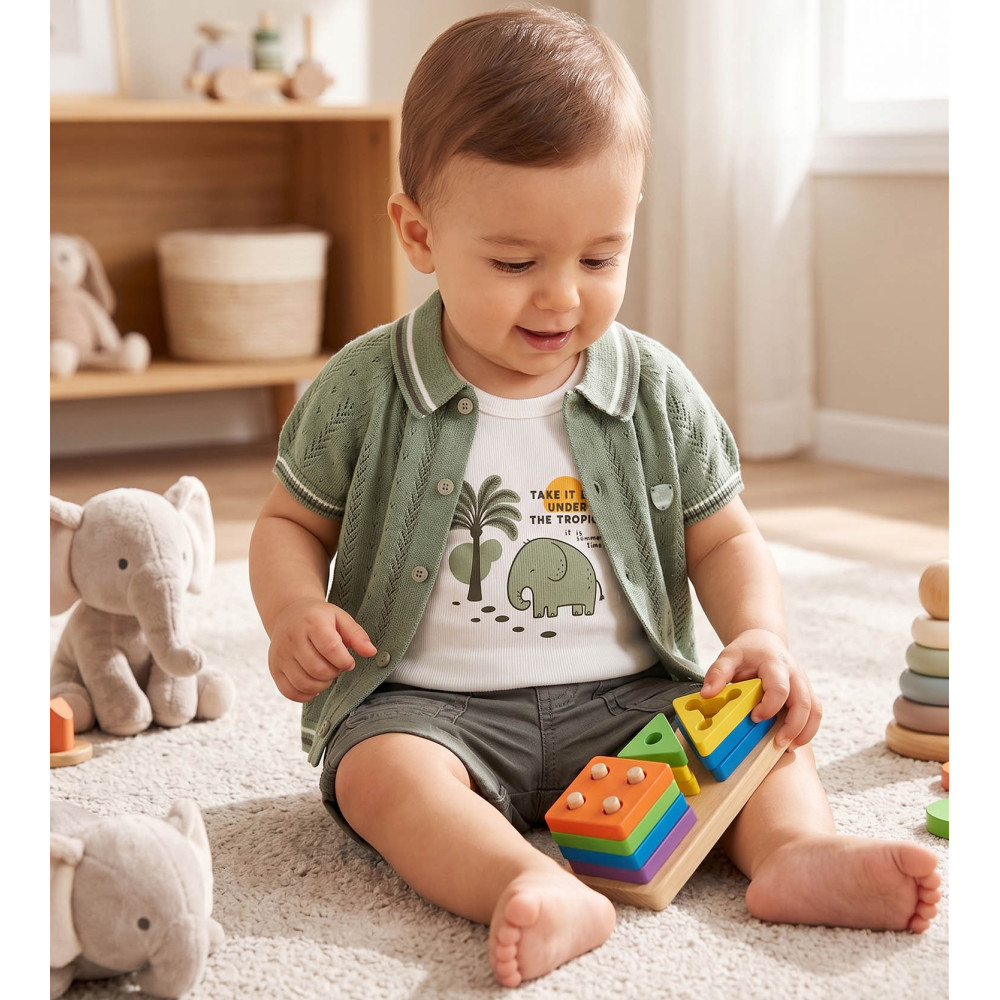 Set T-shirt+sweater+shorts