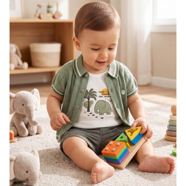 Set T-shirt+sweater+shorts