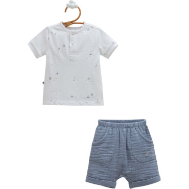 Set T-shirt+shorts, series POLO. (Ready)