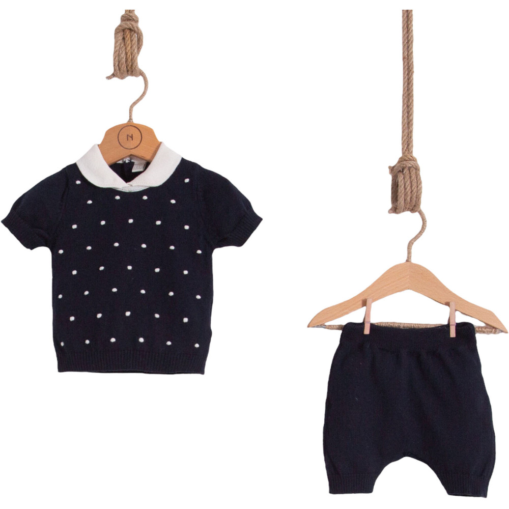 Set sweater+shorts. Fine knitwear