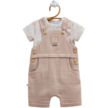 Set T-shirt+overalls, series FREE BOY. (Ready)