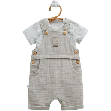 Set T-shirt+overalls, series FREE BOY. (Ready)