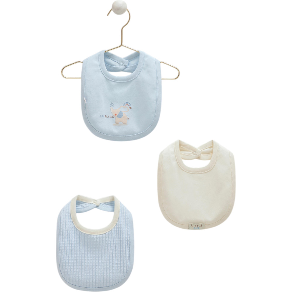 Bibs set 3pcs (pack of 4 sets), series SOFT COLOUR