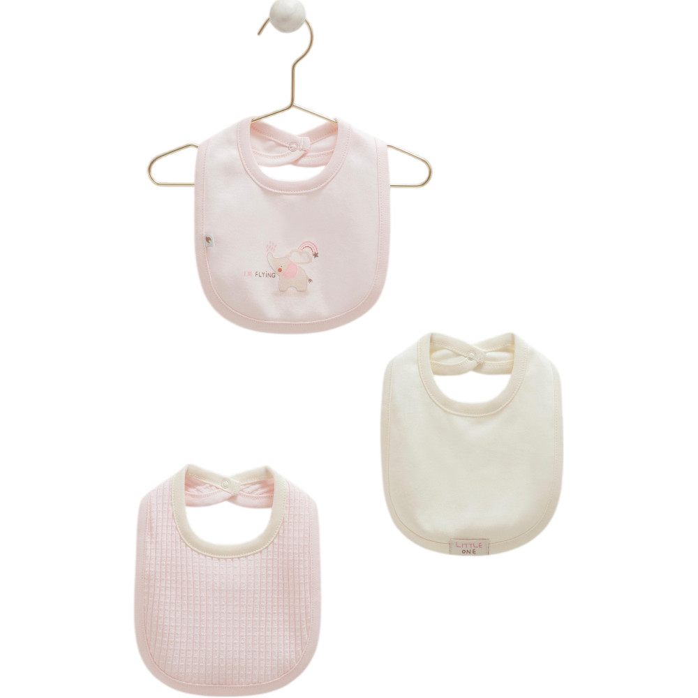 Bibs set 3pcs (pack of 4 sets), series SOFT COLOUR