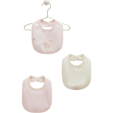 Bibs set 3pcs (pack of 4 sets), series SOFT COLOUR