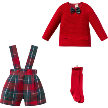 Set sweater+shorts+knee-high socks