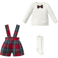 Set sweater+shorts+knee-high socks