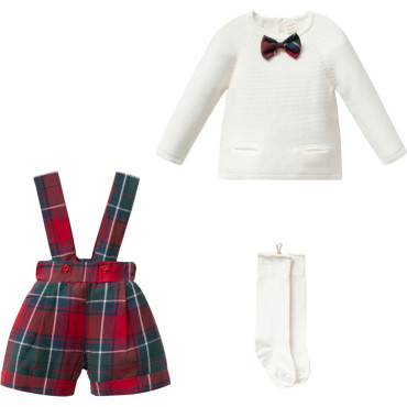 Set sweater+shorts+knee-high socks