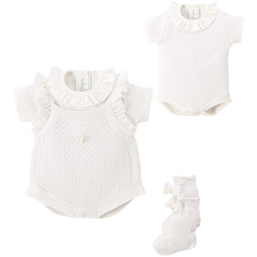 Set overalls+body+socks