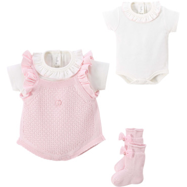 Set overalls+body+socks