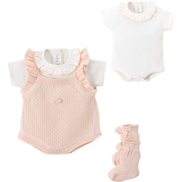 Set overalls+body+socks